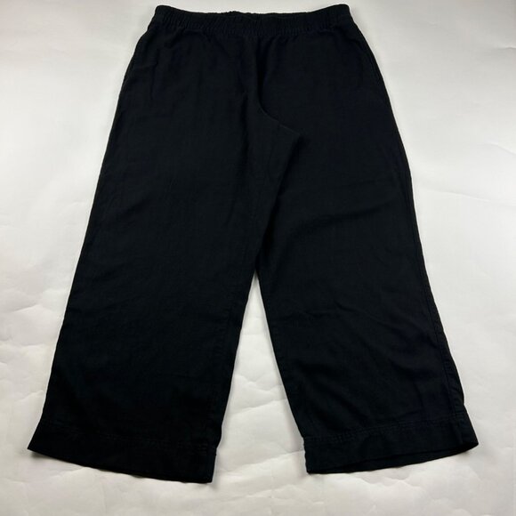 Old Navy Black Linen Blend Wide Leg Lounge Pant XL - Picture 1 of 7